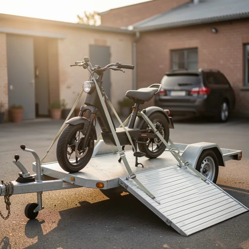 Transporter un scooter en remorque : méthode et arrimage sûr
