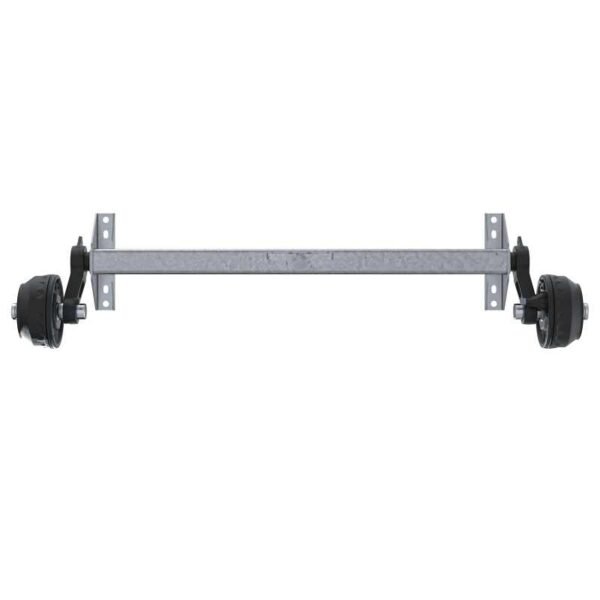 Essieu freiné KNOTT VGB15M/MV pour remorque / dépanneuse 1500kg 1450mm 1950mm 5x112