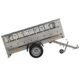 Remorque large avec roue de support série KIPP Garden Trailer 230, dimensions 230x125 cm
