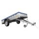 Remorque un essieu Garden Trailer 264 KIPP avec bâche bleue-roue de support et châssis H-0 de la série de modèles