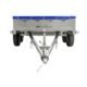 Remorque voiture 2 essieux Unitrailer 264/2 Kipp AVEC ROUE JOCKEY, TIGE DE SUPPORT DE BÂCHE ET BÂCHE PLATE GRISE