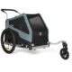Burley Remorques Vélo pour Chiens - Bark Ranger - noir/turquoise mat